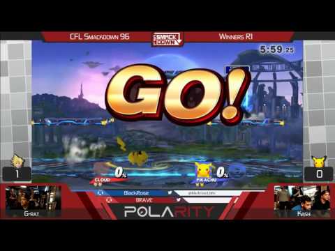 CFL Smackdown 96 WiiU - G-Rat (Cloud) vs Kash (Pikachu) - Winners R2