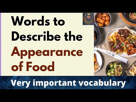 Describing FOOD - Adjectives in English - How to describe food an English || Humble Learner
