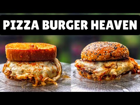 The BEST Griddled PIZZA BURGER Recipe | The Best of Both Worlds in one Recipe | BURGER+PIZZA