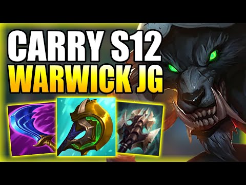 HOW TO PLAY WARWICK JUNGLE & CARRY THE GAME IN S12! - Best Build/Runes Guide - League of Legends
