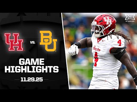Houston vs. Baylor Game Highlights | 2025 Big 12 Football