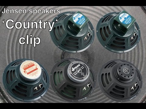 Jensen 10" speaker clip comparison - Country clip