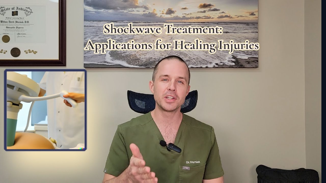 Shockwave Treatment Application for Healing Injuries