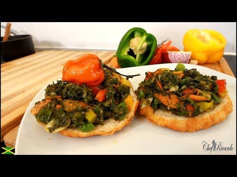 How To Make Jamaica Breakfast Fry Up Callaloo And Flat Dumping | Recipes By Chef Ricardo