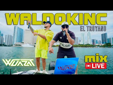WALDOKINC EL TROYANO MIX 🔥🎤 CANTANDO SUS EXITOS EN VIVO CON DJ WUAZAT (ALTO TROYANAJE & MAS )