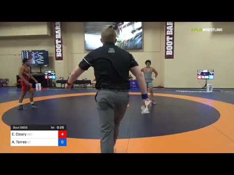 2018 Marine Corps US Open/UWW Junior Freestyle 79 Con 8 #1 - Elijah Cleary (OSC-) Vs. Andrew Torre