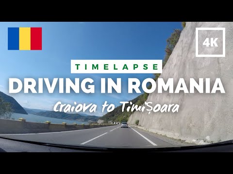 Driving from Craiova to Timisoara in Romania | Timelapse