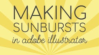 How to make Sunbursts Adobe Illustrator Tutorial