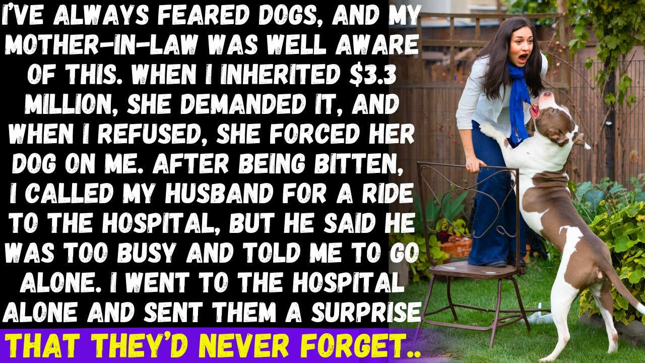 I inherited $3.3M, my MIL demanded it. When I refused, she threatened me with her dog. But then...