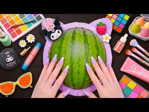 ASMR Makeup on Watermelon (No Talking) #14