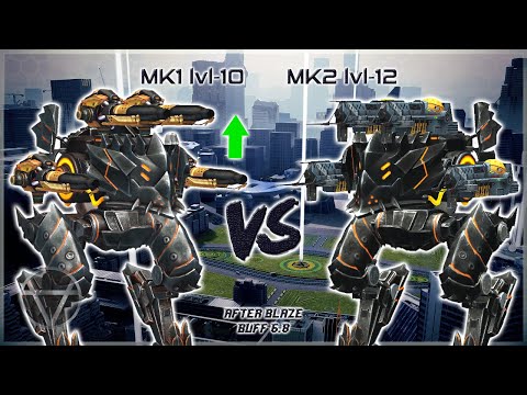 [WR] 🔥 Blaze (Mk1-10) VS Magnum (Mk2-12) - Comparison | War Robots