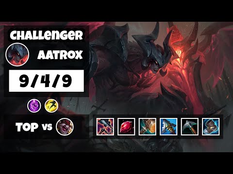 Aatrox vs Kled EU Challenger TOP (9/4/9) - v11.18