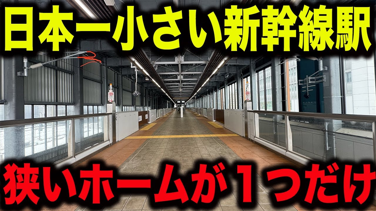 【乗り間違い注意】日本一小さい新幹線駅に行ってみた