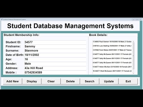 How to Create Student Database Management System using SqLite in python - Part 2 of 2