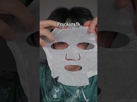 Normal people vs Psychopath #kskincare #skincare #psychopath #normalpeople #fyp #sheetmask #kbeauty
