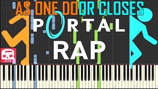 As One Door Closes - PORTAL RAP by JT Music [Synthesia Piano Tutorial]