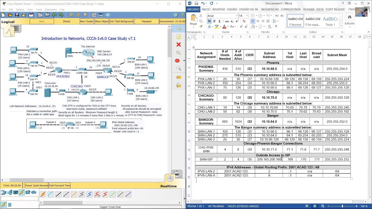 CCNA 1 - Introduction to Networks - Challenge