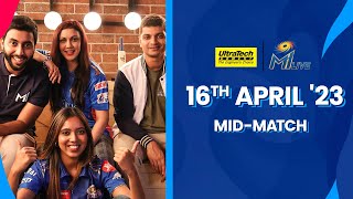 UltraTech MI Live: MI vs KKR - Mid-match Show | Mumbai Indians