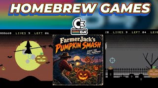 Farmer Jack's Pumpkin Smash - New Commodore 64 Game 2026