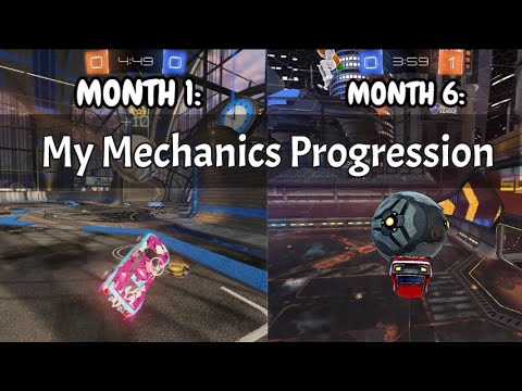 My Rocket League 1 Year Mechanics Progression! Journey from NOOB to PRO!