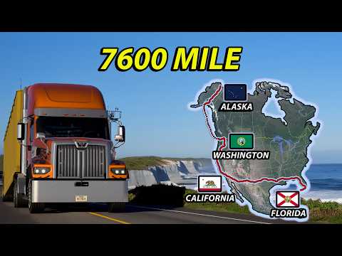 ATS Longest Road Trip | Florida to Alaska | American Truck Simulator
