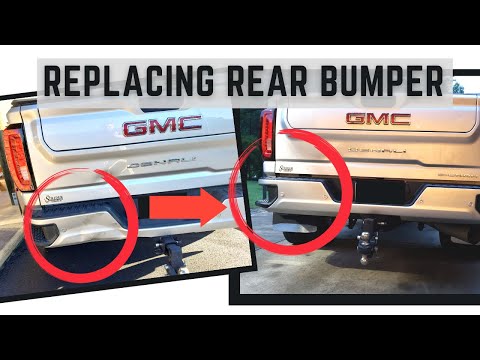 Replacing Rear Bumper on 2020 GMC 3500 HD Denali