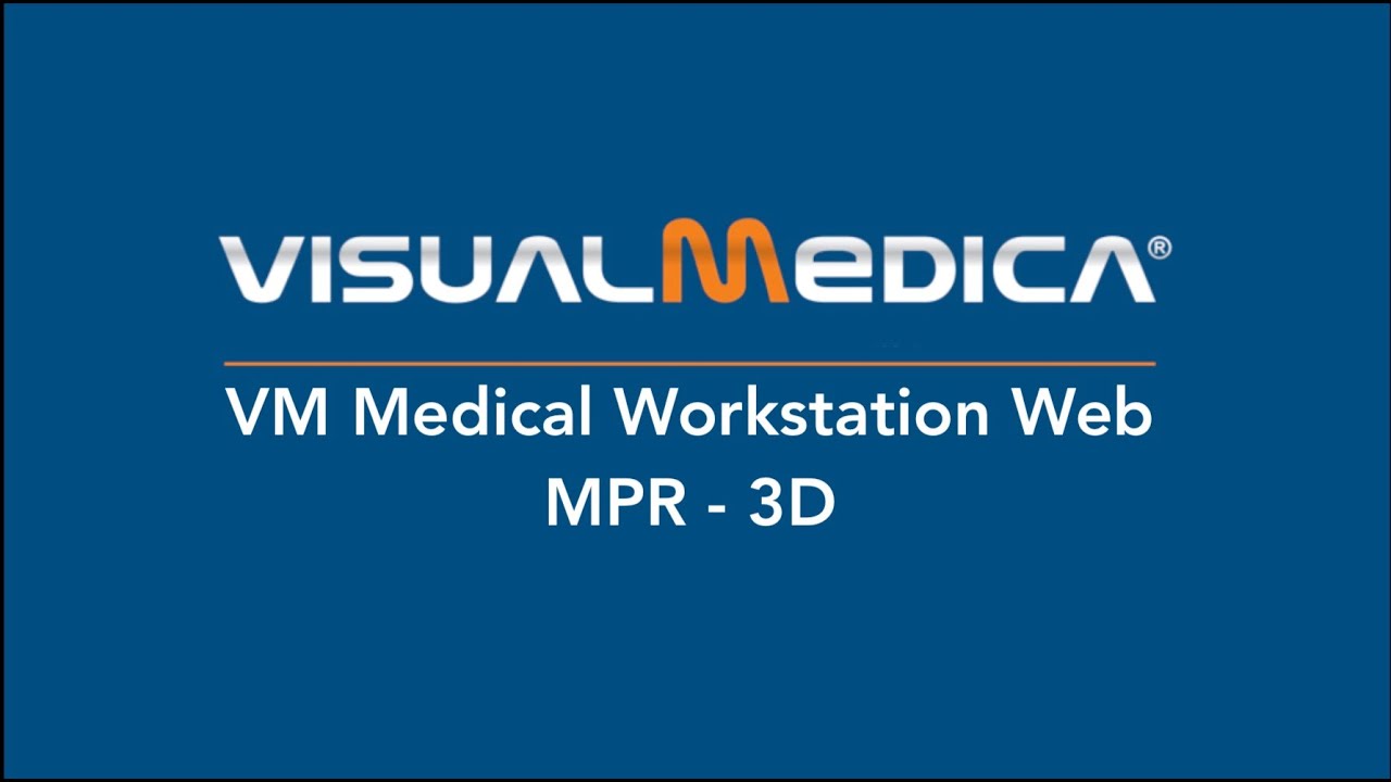 Reconstrucción MPR 3D - Medical Workstation Web