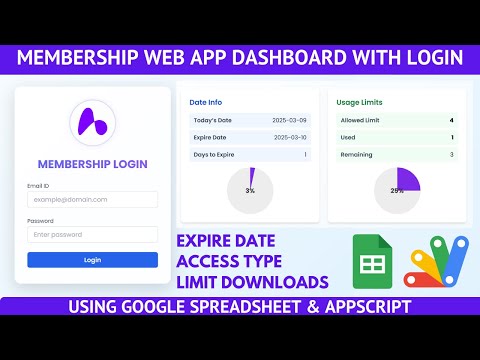 Build a VIP Membership Web Dashboard Using Google Apps Script V1 | C41