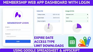 Build a VIP Membership Web Dashboard Using Google Apps Script V1 | C41