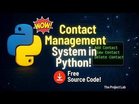 Contact Management System In Python With Source Code