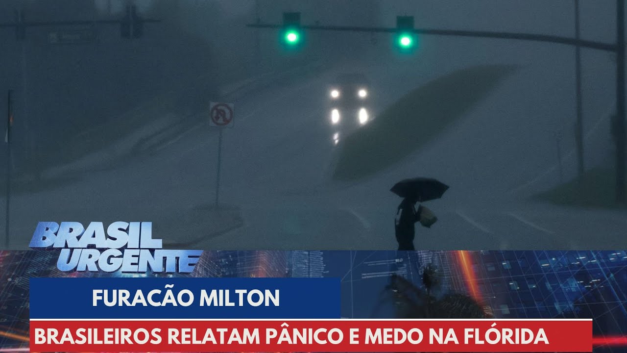 Furacão Milton: Brasileiros relatam pânico e medo na Flórida | Brasil Urgente