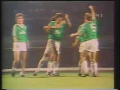 Linfield v Panathinaikos European Cup 2nd Round 2nd Leg 07-11-1984
