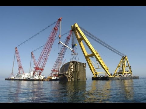 Salvage of sunken car carrier Tricolor