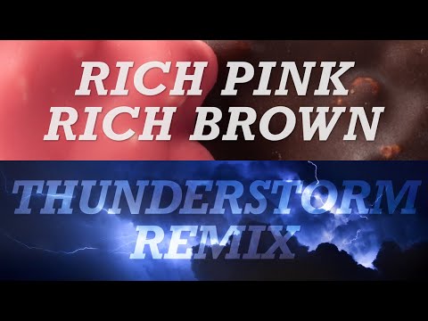 Rich Brown Noise and Pink Noise: Thunderstorm Remix. Steady Rain with Lots of Rumbly Distant Thunder