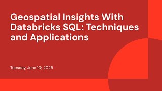 Geospatial Insights With Databricks SQL: Techniques and Applications