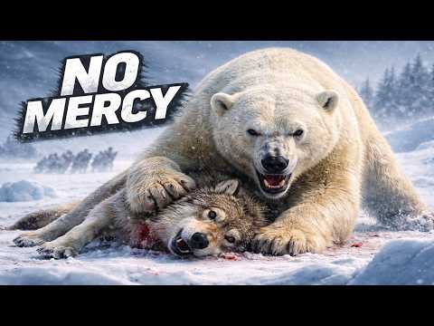 Polar Bear Cubs vs Wolf Pack - No Escape on Thin Ice