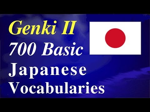 Genki 2: 700 Basic Japanese Vocabs