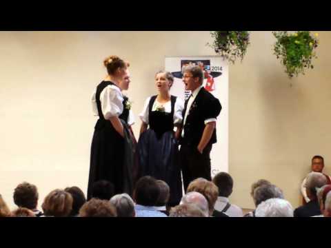 Quartett "Je lenger je lieber" Jodlerfest Davos 2014