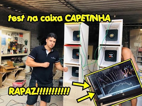 TESTAMOS  3 Médios Graves - Caixa Do PAREDÃO DA VEINHA ( CAIXA CAPETINHA )