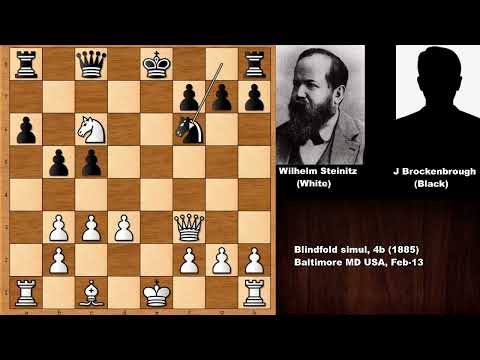 Wilhelm Steinitz vs John Brockenbrough (1885)