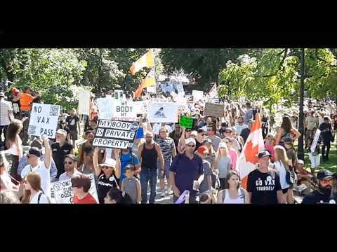 10,000 to 20,000 Protest Vaccine Passports in Toronto, September 18, 2021 (Part One)