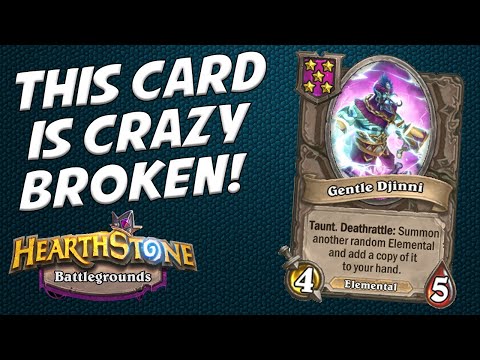 DJINNI IS THE MOST BROKEN OP CARD - Hearthstone Battlegrounds