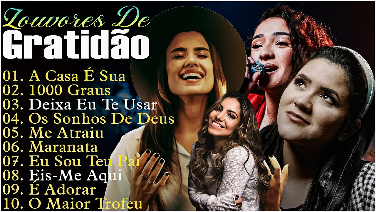 Louvores de Gratidão 2025 - Melhores Músicas Gospel Com Letra - Hinos Evangélicos 2025.