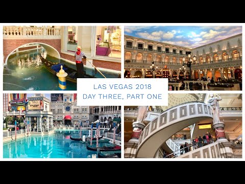 Las Vegas Vlog - March 2018 - Day 3 - Part 1 - Exploring the strip, Venetian & Caesar's Palace