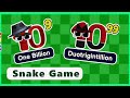 Wonderland Snake Game Animation One Billion To Quin Trigintillion BIG NUMBERS Large Numbers