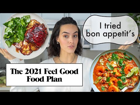 I Tried Bon Appetit's Feel Good Food Plan 2021 // dinner recipe ideas