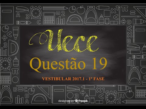 Questão 19 VESTIBULAR 2017 1 – 1a FASE