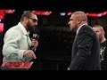 Batista quits WWE: Raw, June 2, 2014 
