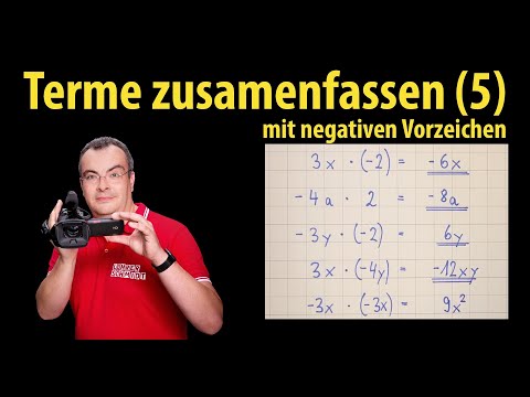 Combining expressions (5) - with negative signs - Teacher Schmidt