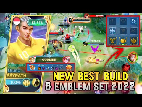 BUILD BRUNO GOLD LANE 2022 | BRUNO BEST BUILD AND EMBLEM SET 2022 | NEW UPDATE BUILD BRUNO 2022